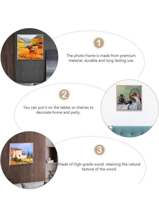 klarako DIY Solid Wood Canvas Frame Kit Customized Wooden Art Frames Wall Photo Frame Framed Picture Accessories for Oil Painting Wall Art Diamond Pictures 30X40CM - Image 3