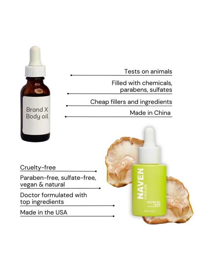 KOA LIFE - Naven X You'Re Oil I Needantiaging Jasmine Body Oil For Radiant Glowing And Even Skin Tone Vegan Cruelty And Chemical Free - Image 1