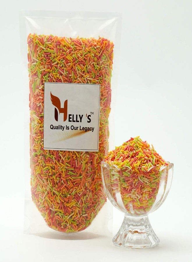 Helly's™ Rainbow Sprinkles for Cake Decoration 200g Packet cake Topping Sprinkles | Vermicelli Sprinkle | Rainbow Strands | Cake Sev - Image 2