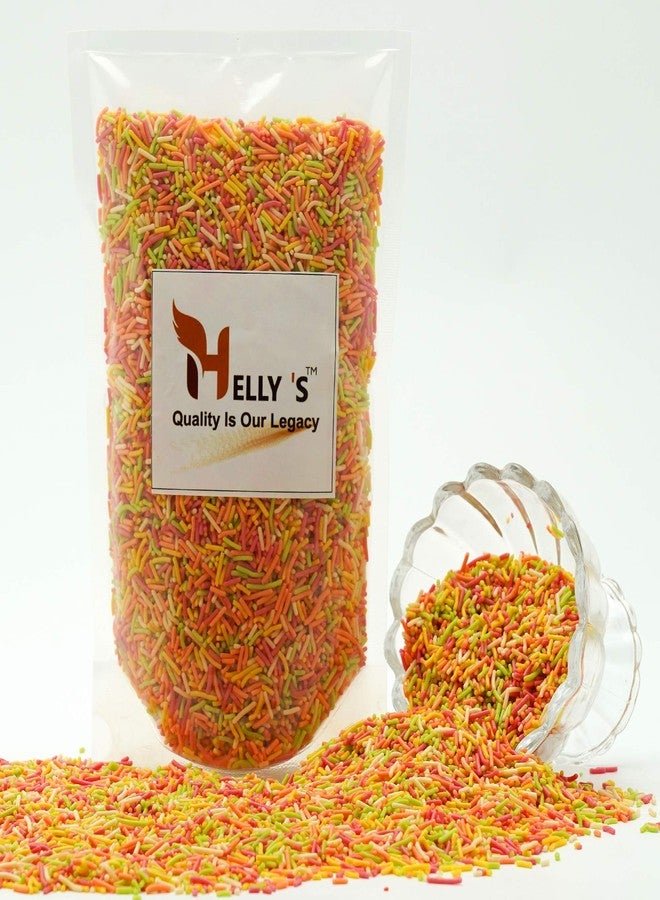 Helly's™ Rainbow Sprinkles for Cake Decoration 200g Packet cake Topping Sprinkles | Vermicelli Sprinkle | Rainbow Strands | Cake Sev - Image 3