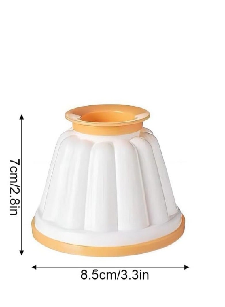 مجموعة من 4 أكواب مع أغطية، لصنع البودينغ للآيس كريم والحلويات - Image 5