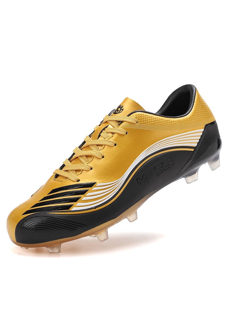 سكاي فيو أحذية كرة قدم رجالية منخفضة الرقبة FG أحذية كرة قدم مسطحة أحذية كرة قدم للبالغين خفيفة الوزن للتدريب الرياضي الاحترافي - Image 1