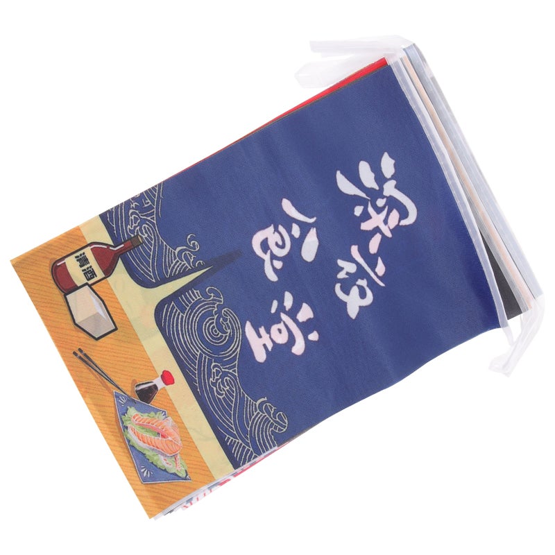 🏠 طقم زينة شنق على شكل أعلام يابانية بأسلوب ديكور المكتب متعدد الألوان مقاس ٣٠ ٥ في ٢٠ سم مجموعة واحدة - Image 1