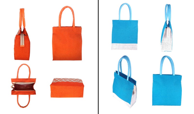 Foonty Daily Use Men/Women Jute Lunch Bags(Pack of 2,FAB-24A) - Image 3