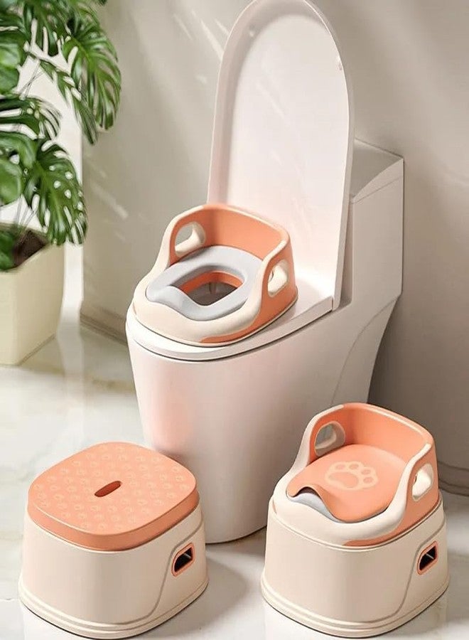 Toriox Toddler Toilet Training Potty (Chair, Seat, Step Stool), 3-in-1 Kids Potty Training Toilet Toddler Potty Seat with Comfortable Backrest, Armrests, Splash Guard for Boys & Girls (Sky Blue) - Image 2