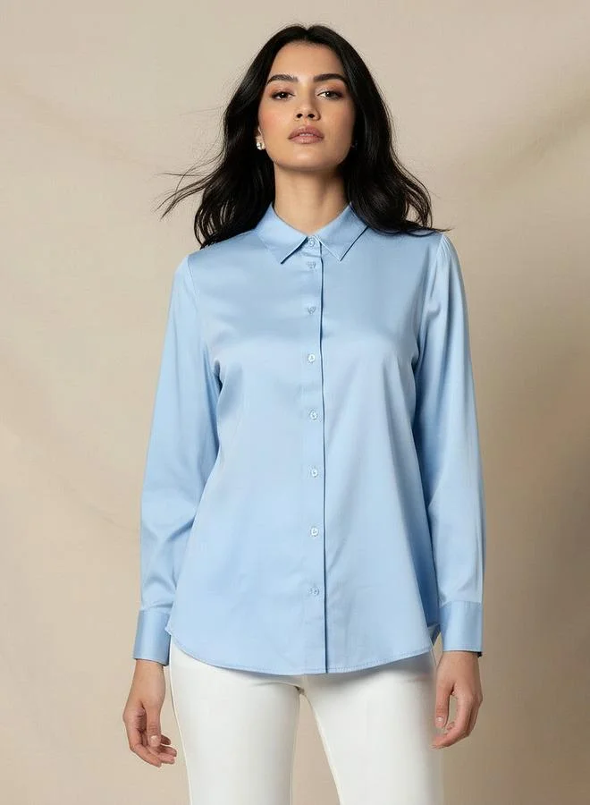Splash FAV Viscose Shirt with Long Sleeves