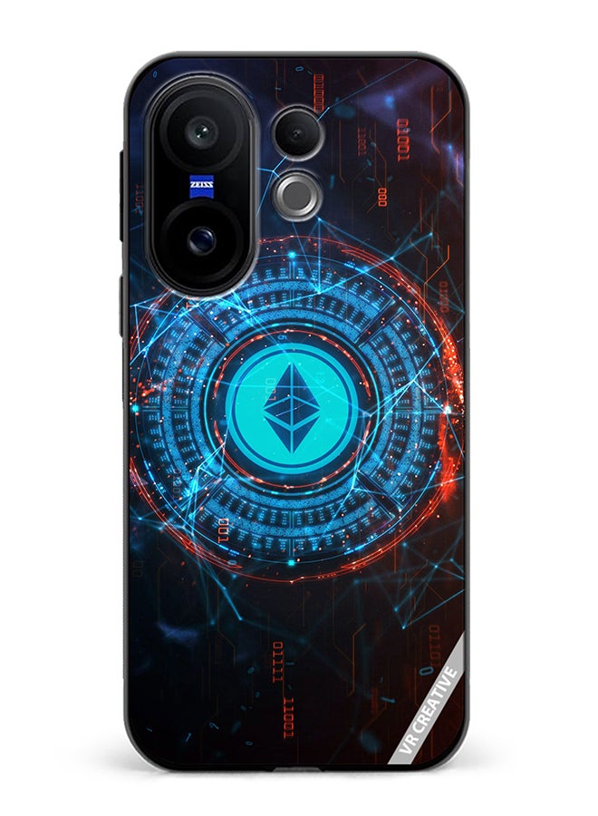 Protective Case Cover For Vivo X200 FE Ethereum Design Multicolour