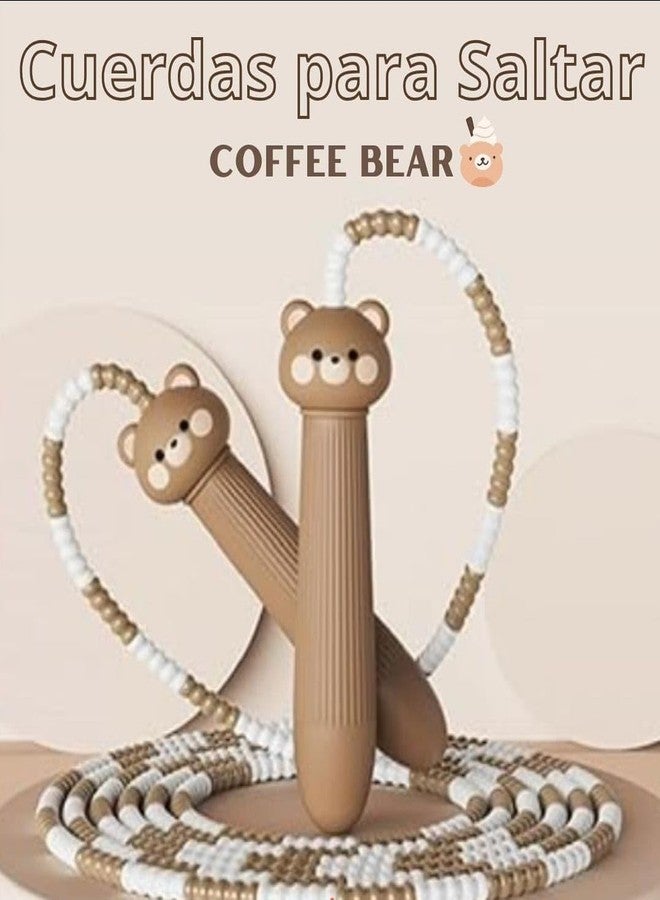 SAMVARDHAN Kids Skipping Rope Jump Rope, 6.5 Ft Adjustable Pvc Skipping Rope For Boys And Girls Fitness (Brown Bear) - Image 2