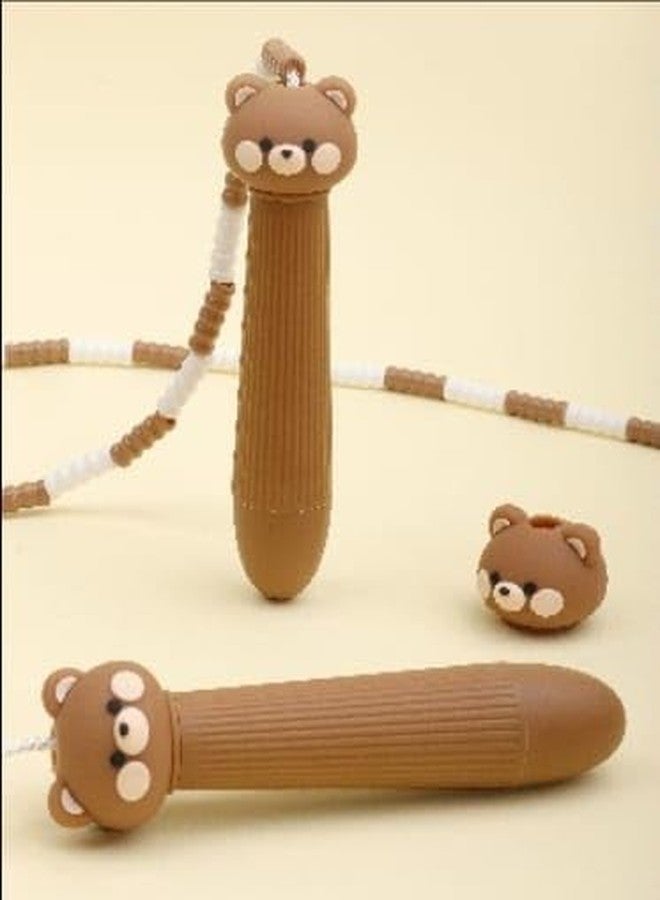 SAMVARDHAN Kids Skipping Rope Jump Rope, 6.5 Ft Adjustable Pvc Skipping Rope For Boys And Girls Fitness (Brown Bear) - Image 5