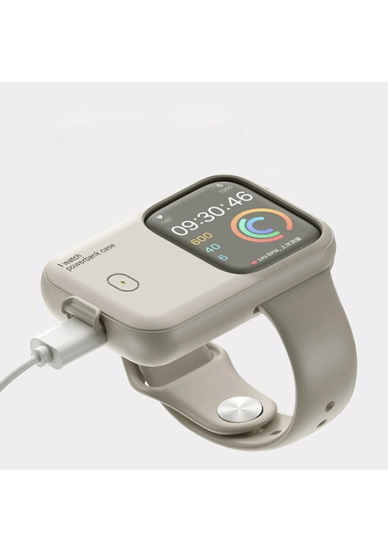 ينطبق على حجرة الشحن اللاسلكي لساعة iwatch، باور بانك للساعة، باور بانك Apple Watch المحمول الصغير 49 مم بني - Image 2