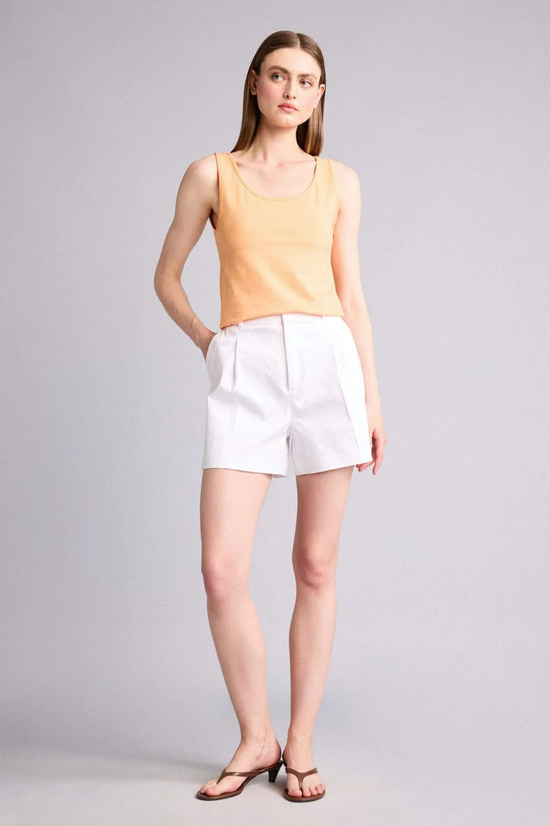 ديفاكتو Slim Fit Basic Round Collar Sleeveless Tank Top