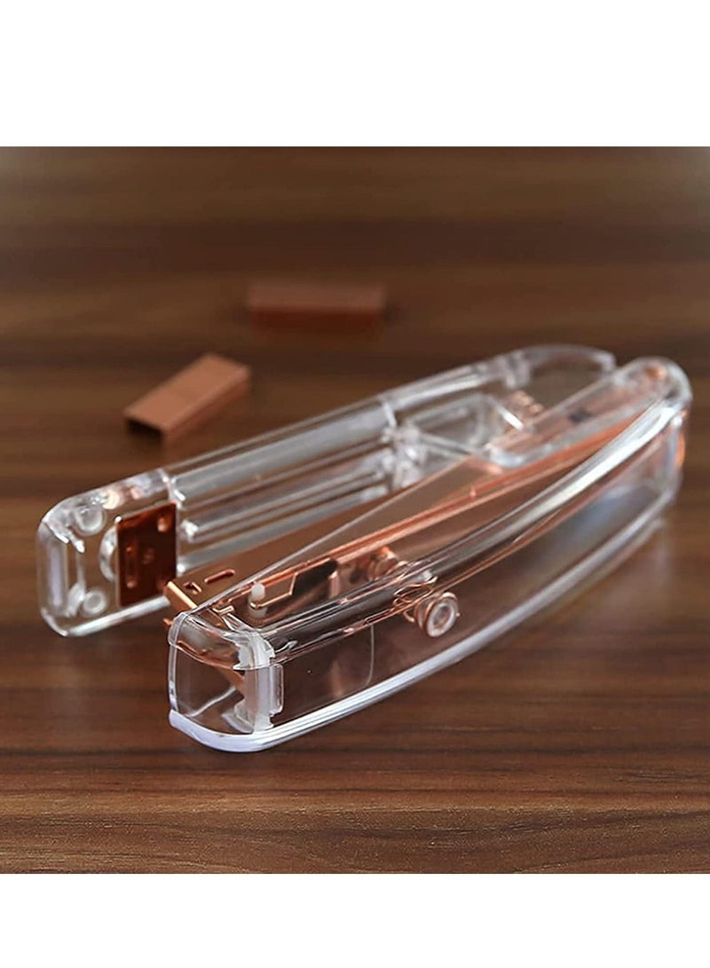 Generic Staplers for Desk Rose Gold, 24 Sheet Capacity, Accessories, Desktop Stationery Removers Durable for School, Home, Office - Image 4
