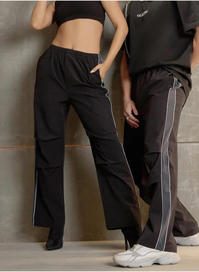 SASSAFRAS Sassafras Side Panel Baggy Parachute Pants