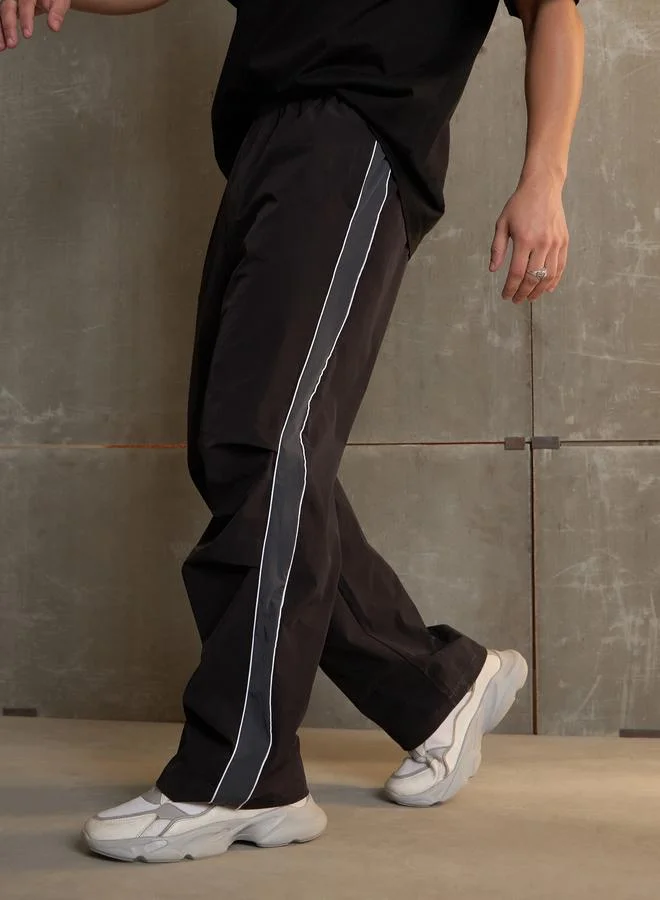 SASSAFRAS Sassafras Side Panel Baggy Parachute Pants