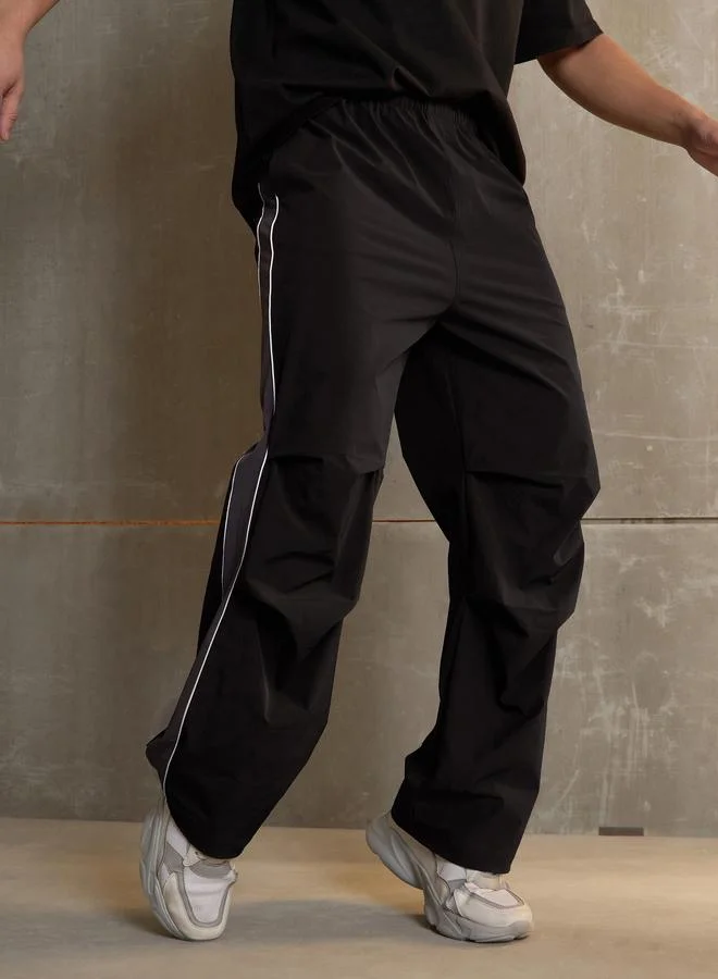 SASSAFRAS Sassafras Side Panel Baggy Parachute Pants