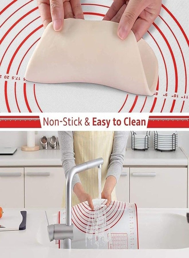 Cloudsell Silicone Baking Mat Chapati Silicone mat for Kitchen Roti mats Atta Kneading Mat Non Stick Fondant Dough Rolling mats Cake Pad Cooking - Image 4