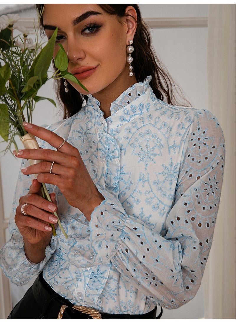 سيمبلي قمم الموضة النسائية - بلوزة عصرية للارتداء العادي والحفلة - Image 1