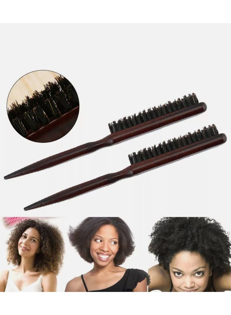 Premium Wooden Hair Brush for Baby Hair Styling – Natural Brown Design with Soft Bristles to Control Small & Side Hair – Versatile Styling Tool for Neat, Tidy Result Every Time - Image 5