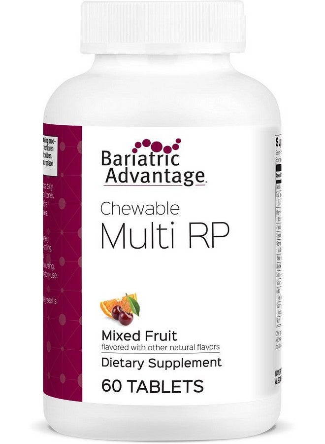 Bariatric Advantage Chewable Multi Rp Daily Multivitamin Designed For Patients Of Restrictive Procedures Such As Gastric Band Or Balloon Surgery Mixed Fruit 60 Tablets - Image 2