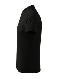 PRINTSHOP4ME Basic Adult Unisex Polo Short Sleeve T-shirt 220 Gsm Black  - Image 5