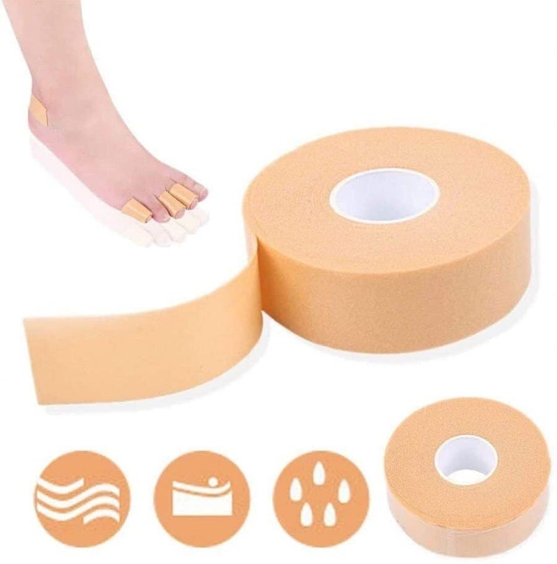 KITSSENTIAL ® Waterproof Foot Care Sticker Heel Grip Tape Foot Care Protector Anti Slip Feet Pad Adhesive Heel Insole Cushion Shoe Tape For Skin Tape Bandages- Beige Pack Of 1 - Image 1
