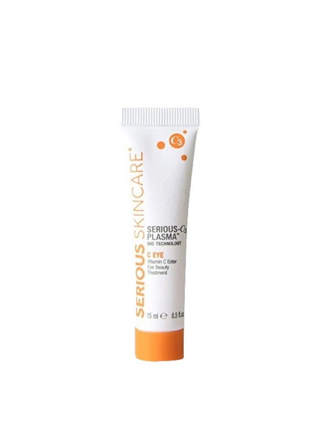 Serious Skincare C3 Plasma C Eye Vitamin C Ester Eye Beauty Treatment 0.5 Oz. For Bright & Hydrated Under Eyes Soothing Gel Formula Fine Lines Wrinkles & Crow’S Feet Mature Dry Skin - Image 1
