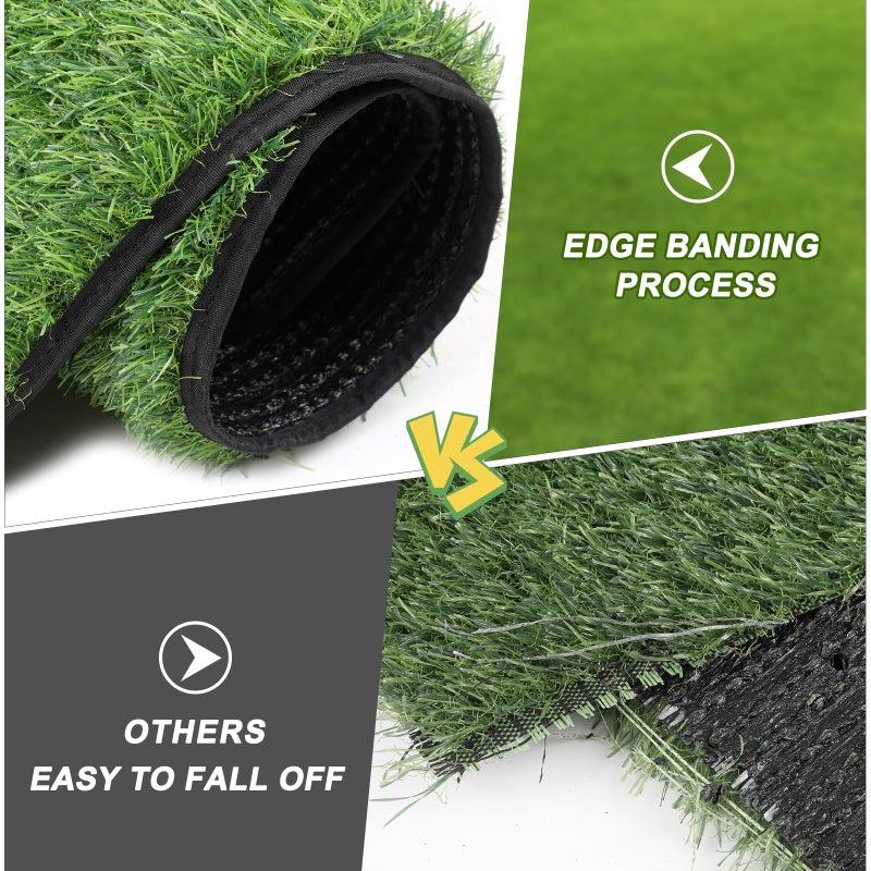 InwodiTeki Artificial Grass Mat, Dog Grass Pee Pads, Fake Grass Pad for Pets Potty Training, Soft Grass Rug, Grass Doormat with Drainage Holes, Pet Turf for Indoor Outdoor Use, Washable(15.7''*31.5'') - Image 2