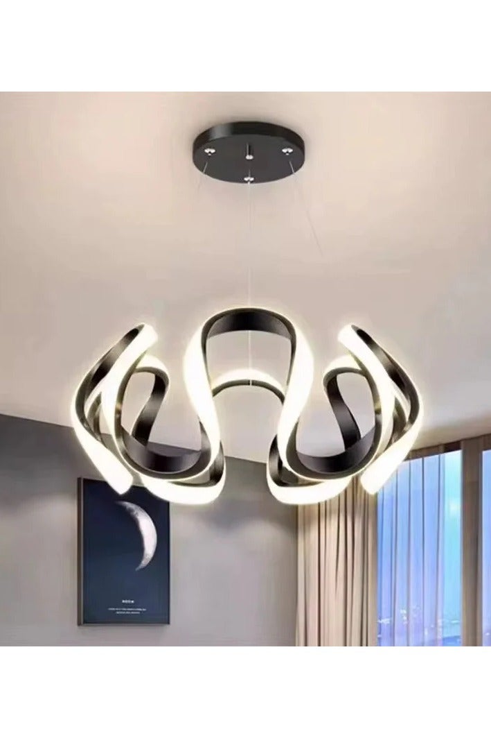 NERFA LED chandelier with a luxurious wavy design that gives wonderful lighting and a unique modern style. - Image 3