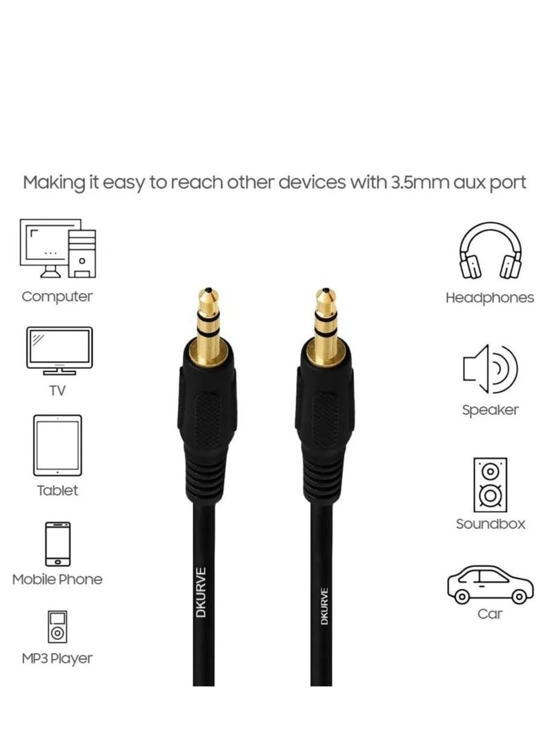 DKURVE Aux Cord - 3.5mm Male to Male 5M - Image 4
