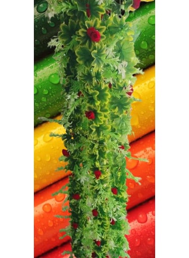 Dynamic Retail Global Dynamic Retail Global Artificial Hanging Flowers Plant Chain for Home Decoration Polyester Multi Color OR41 