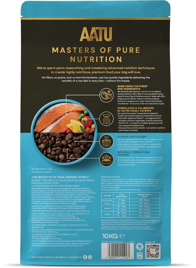AATU 80/20 Complete Dry Dog Food, Salmon 10kg - Dry Food Alternative to Raw Feeding, High Protein. No Nasties, No Fillers. - Image 3