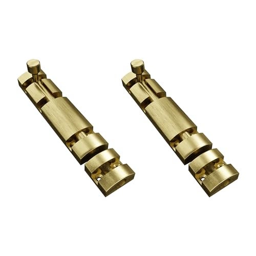 Atlantic 6 Inch Zaylo Tower Bolt for Doors & Windows | Antique Finish Aluminium Kundi/Chitakni Door Latch for Main Door, Bathroom & Bedroom | Heavy Duty Tower Bolt (Pack of 2) - Image 1