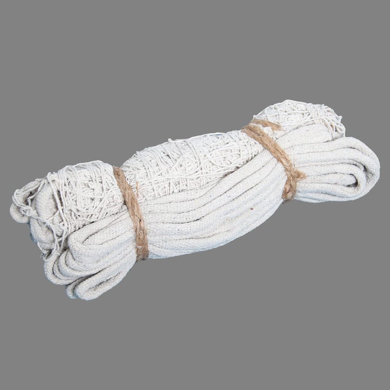 SUPREME Volleyball Net All Cotton 3 Side Cotton Niwar Tape (Pack of 1) Volleyball Net (White) - Image 3