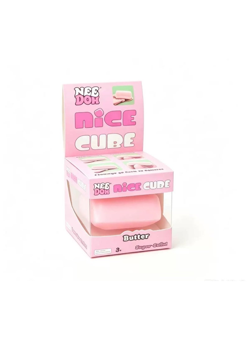 NEE DOHNice Cube Butter Super Solid Fidget Toy, Squishy Stretch Stress Relief Squeeze Block for Anxiety Relief, Sensory Hand Toy for Kids Adults Ages 3+ - Image 2