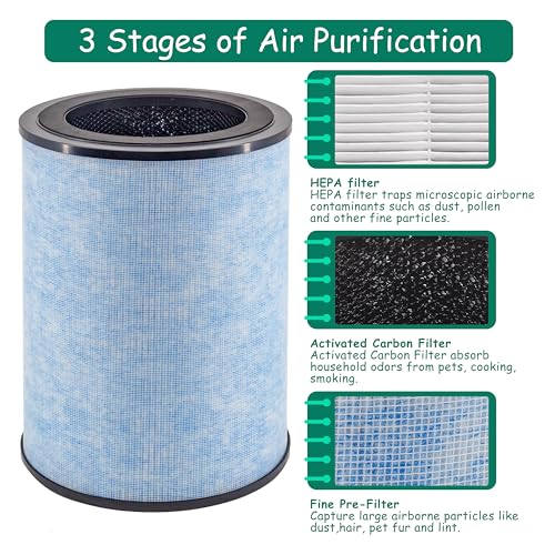 Asheviller AP300 Filter Replacement, Compatible with Instant® AP300 Air Purifier, H13 Grade True HEPA and Activated Carbon Filters, Compare to F300 Filter,2 Pack - Image 3