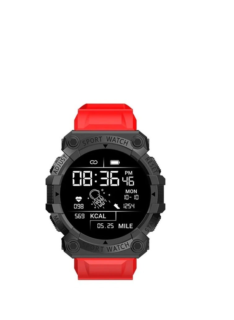 AROAQ Smart Watch, Red Large Display Bluetooth Calling Rugged Smartwatch,  Ip68 Touchscreen Fitness Smart Watch For Ios And Android - Image 1