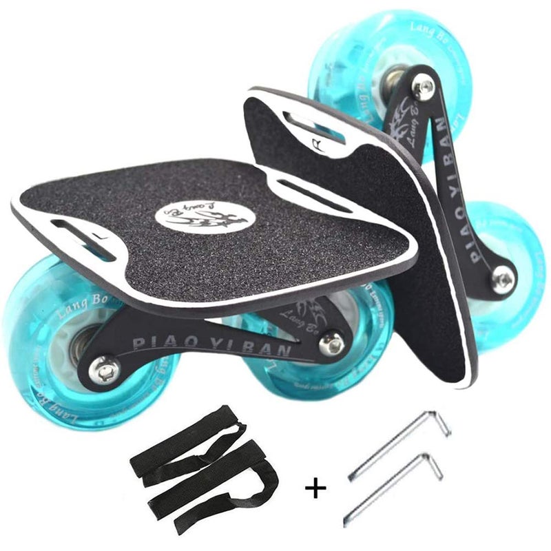 PowerRider Drift Skates Split Skateboard Portable Roller Skate Deck Freelinedrift High Rebound Skate Outdoor Sliding Teenager Adults Birthday Gift (Luminous) - Image 5