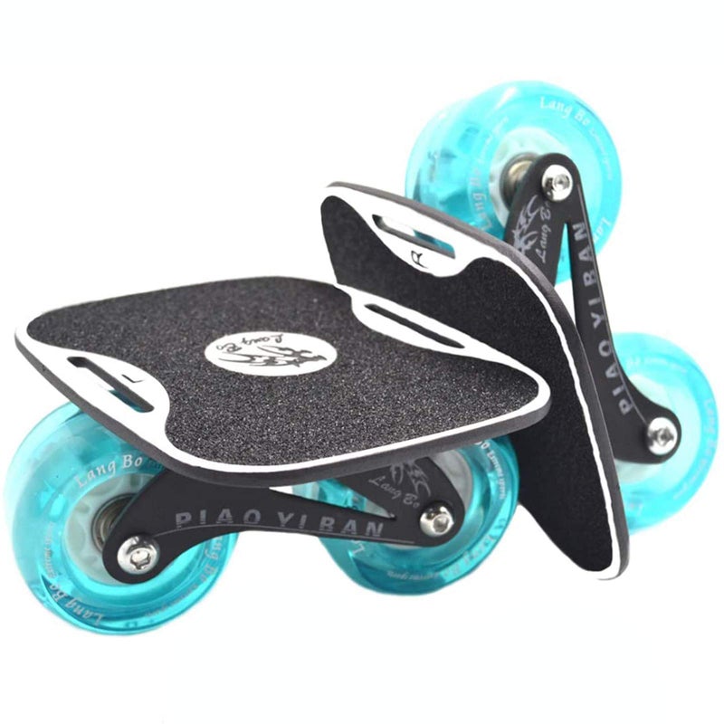 PowerRider Drift Skates Split Skateboard Portable Roller Skate Deck Freelinedrift High Rebound Skate Outdoor Sliding Teenager Adults Birthday Gift (Luminous) - Image 1