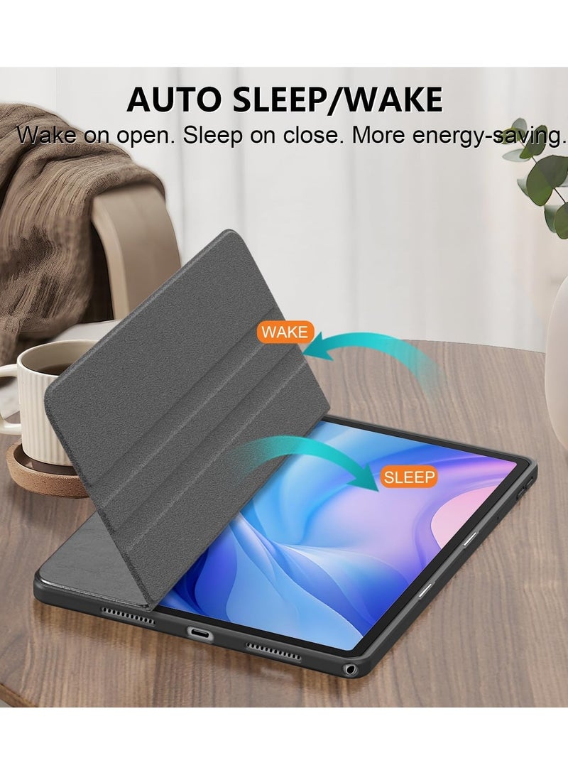 عام غطاء لجهاز Lenovo Tab M11 (11 بوصة) (2024)، غطاء جهاز لوحي متعدد الوظائف مقاوم للسقوط مع وظيفة إيقاف تشغيل/استئناف أوتوماتيكي ووظيفة وضع المنصة وفتحة للقلم، غطاء حماية ملائم للأطفال. - Image 2