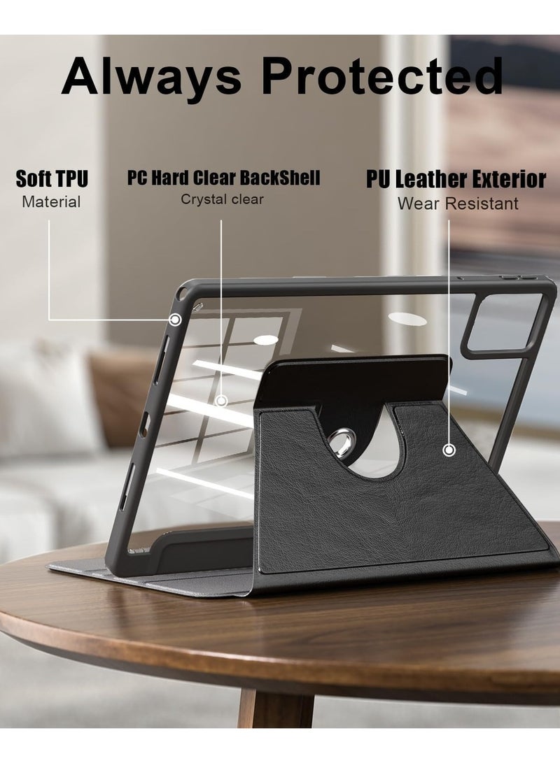 عام غطاء لجهاز Lenovo Tab M11 (11 بوصة) (2024)، غطاء جهاز لوحي متعدد الوظائف مقاوم للسقوط مع وظيفة إيقاف تشغيل/استئناف أوتوماتيكي ووظيفة وضع المنصة وفتحة للقلم، غطاء حماية ملائم للأطفال. - Image 5