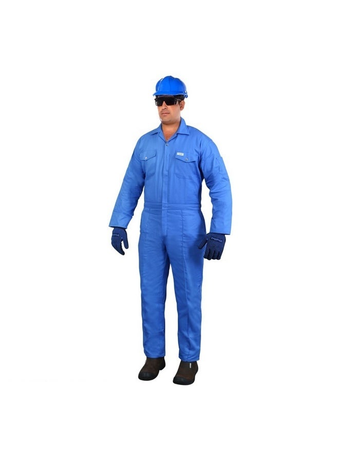 Vaultex Vaultex NDJ 200GSM Cotton Coverall, Petrol Blue, XL  - Image 1