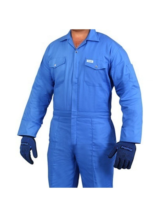 Vaultex Vaultex NDJ 200GSM Cotton Coverall, Petrol Blue, XL  - Image 2
