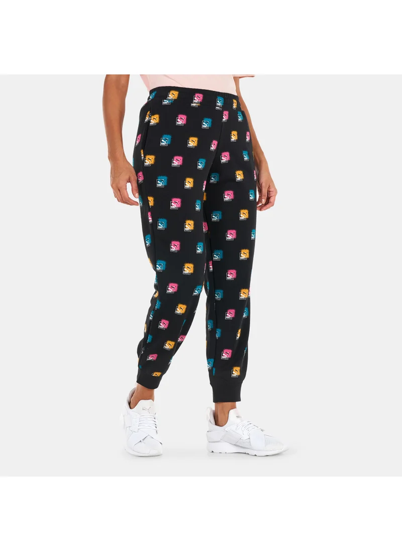 PUMA Women's Brand Love AOP Sweatpants