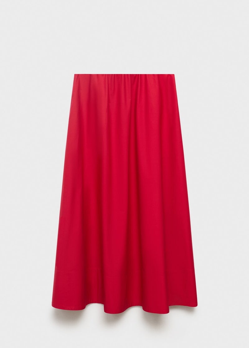 MANGO Flared Cotton Skirt  - Image 5