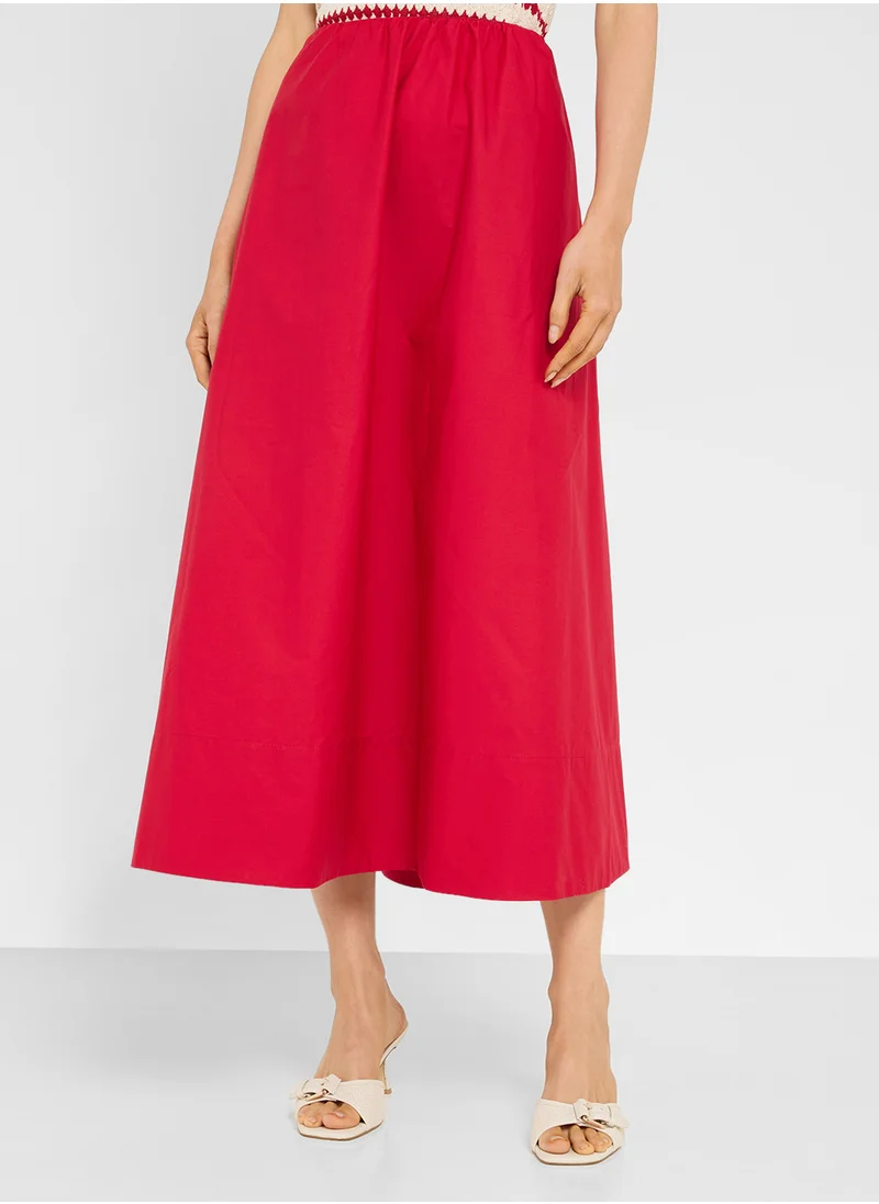 مانجو Flared Cotton Skirt