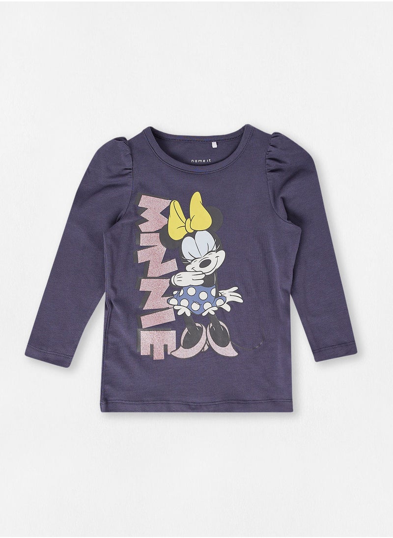 NAME IT - Girls Minnie Mouse T-Shirt - Image 1