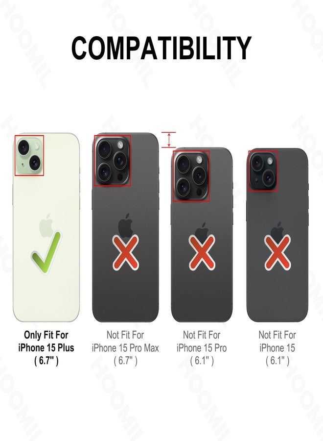 HOOMIL for iPhone 15 Plus Case Clear, Anti-Yellowing Transparent Hard Back and Soft Edge, Military Grade Drop Protection Phone Cover - Crystal Clear - Image 2