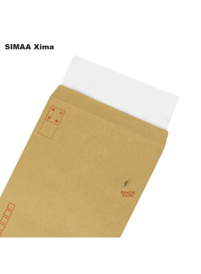 Simaa 100pcs Zl-6 Kraft Paper Envelopes Postal Standard Envelopes Invoice Salary Cash Bag Envelope Bag 230*120mm 6580 - Image 3