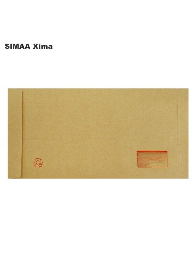 Simaa 100pcs Zl-6 Kraft Paper Envelopes Postal Standard Envelopes Invoice Salary Cash Bag Envelope Bag 230*120mm 6580 - Image 5