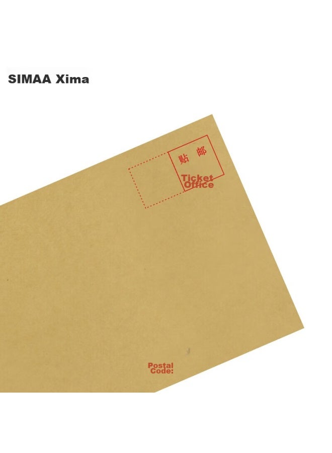 Simaa 100pcs Zl-6 Kraft Paper Envelopes Postal Standard Envelopes Invoice Salary Cash Bag Envelope Bag 230*120mm 6580 - Image 4
